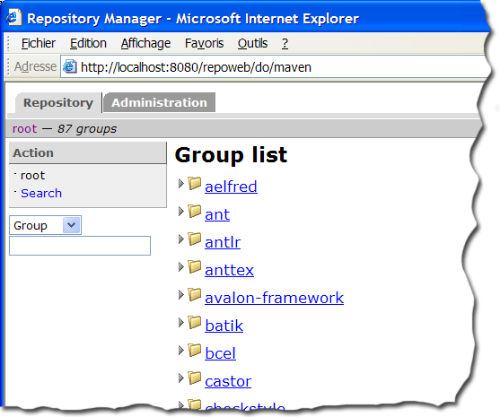 Display groups